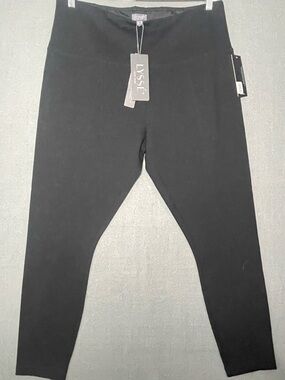 Lysse Black Cropped Leggings 2X NWT High Waist Stretch Slim Pants